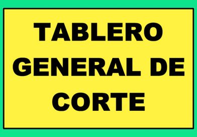 CARTEL 30 X 40 N353 TABLERO GENERAL DE CORTE